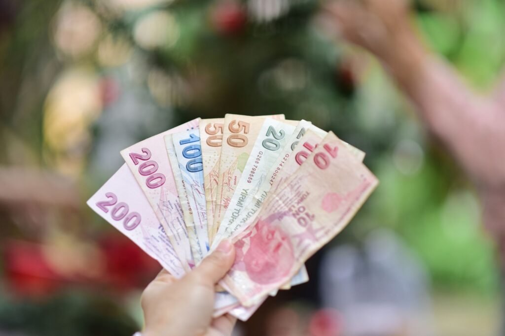Manisa'da çek ve senet davaları için hukuki belgeler ve Türk Lirası banknotları